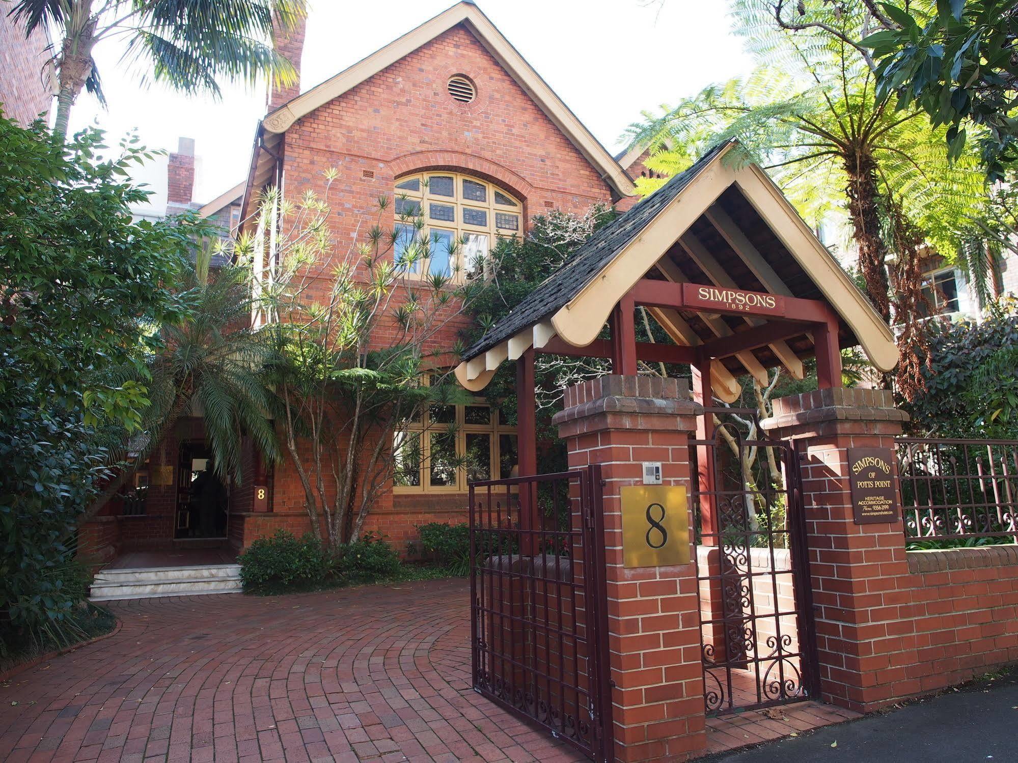 Simpsons Of Potts Point Hotel Sydney Bagian luar foto
